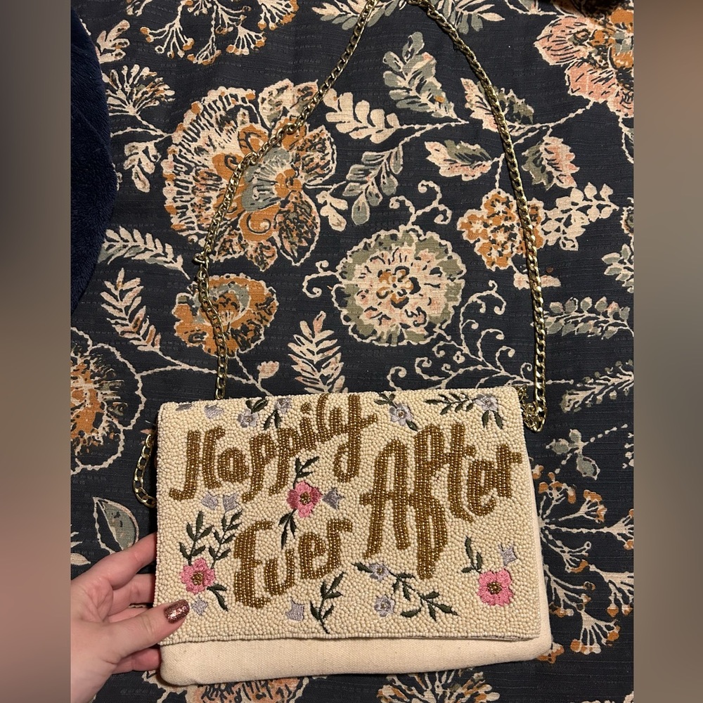 Happily ever after beaded crossbody